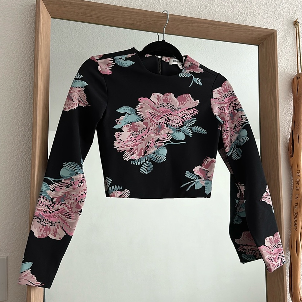 Elizabeth And James Floral Crop Top , Size XS/S
